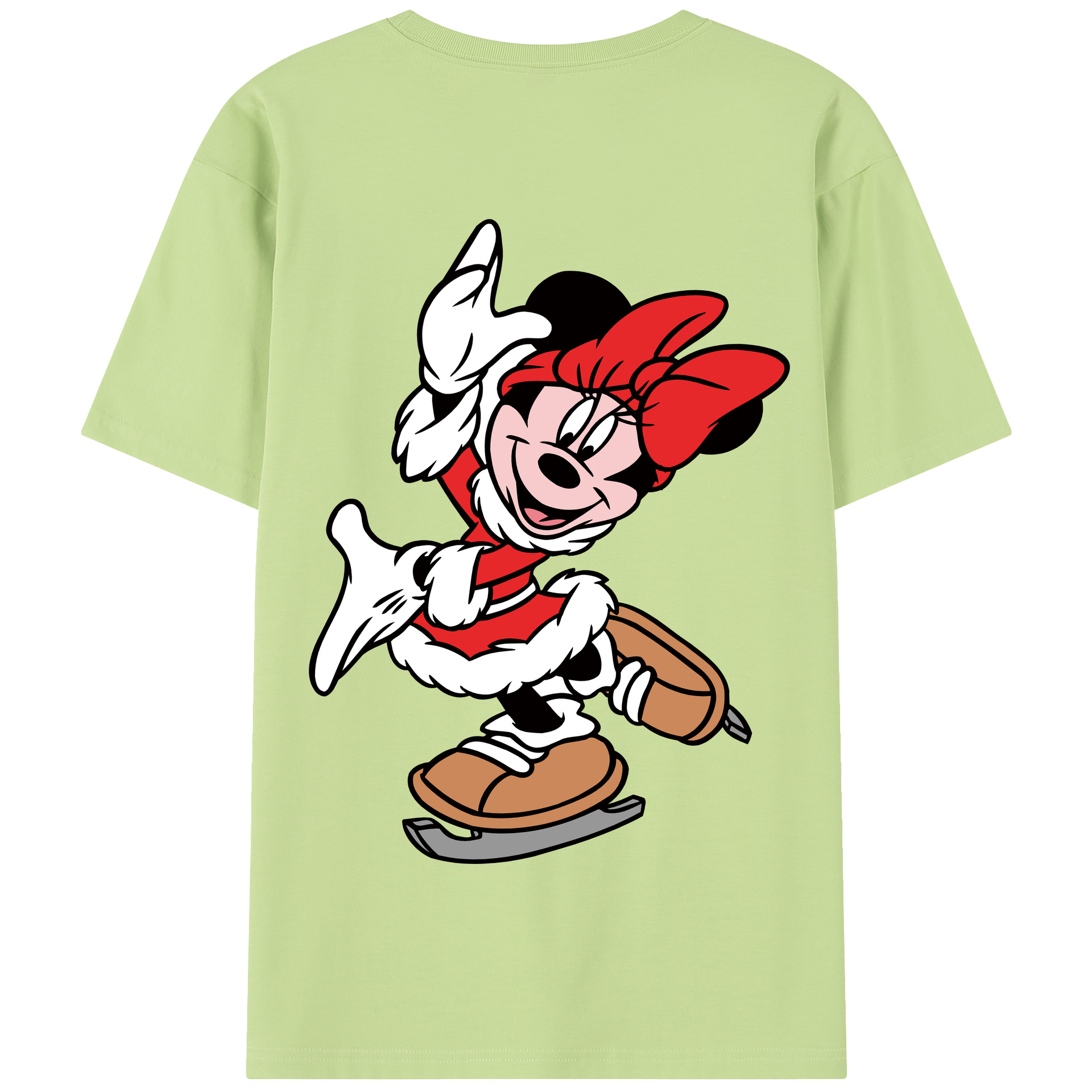 （画像用） ミッキーマウス Mickey Mouse 綿100％半袖Tシャツ（背面プリント）